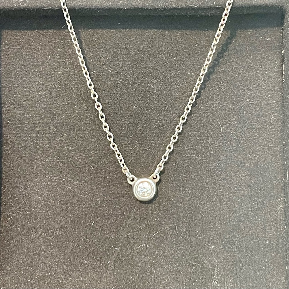 Tiffany Elsa Peretti diamond necklace